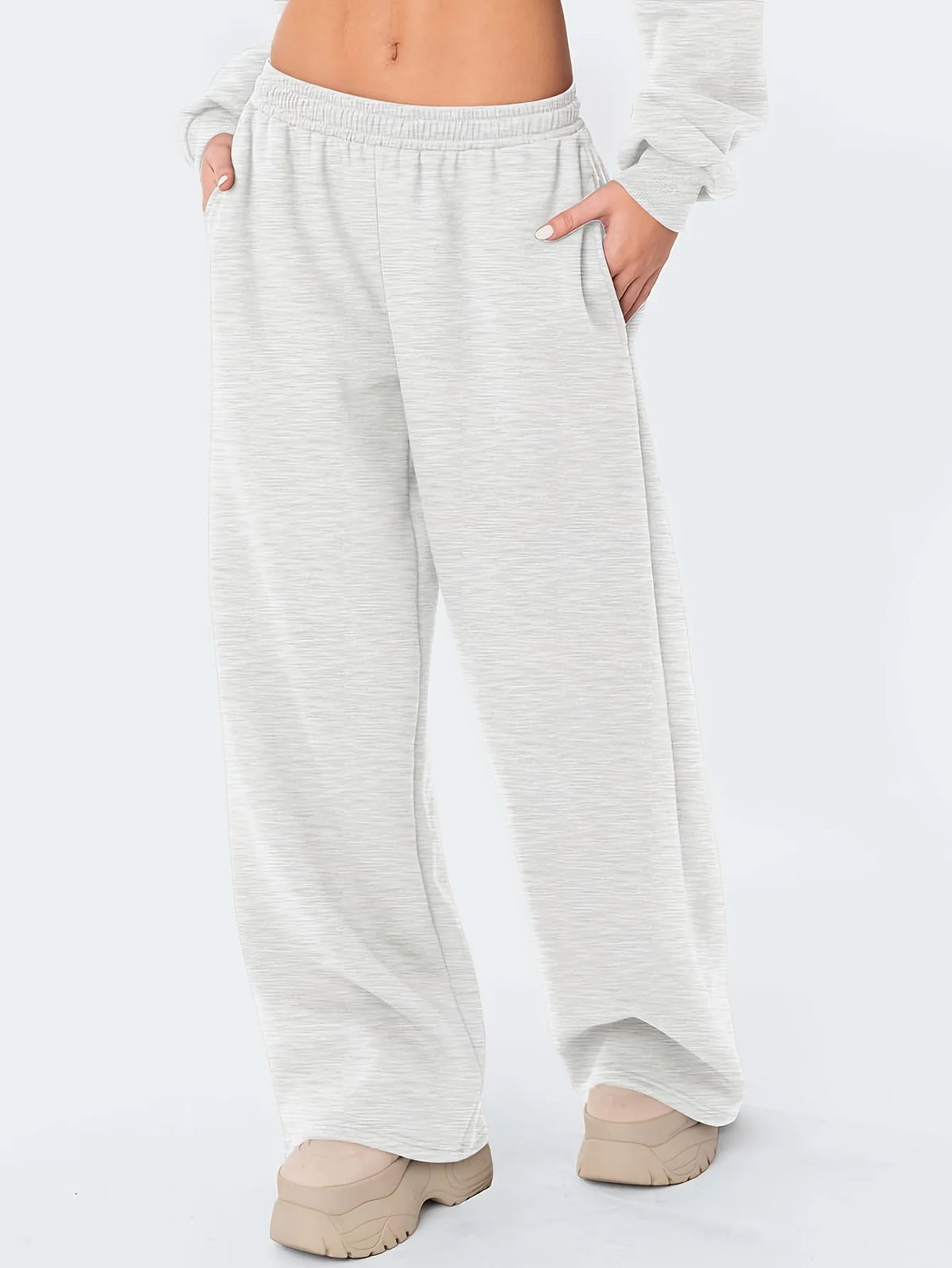Women’s Warm Loose-Fit Wide-Leg Casual Pants